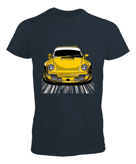 Tisho - Sarı araba Erkek Tişört