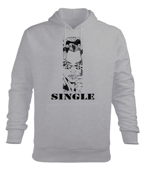 Tisho - SARS-SİNGLE Kombin 1 Erkek Kapüşonlu Hoodie Sweatshirt