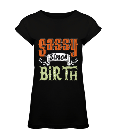 Tisho - Sassy Since BIRTH Siyah Kadın Tunik