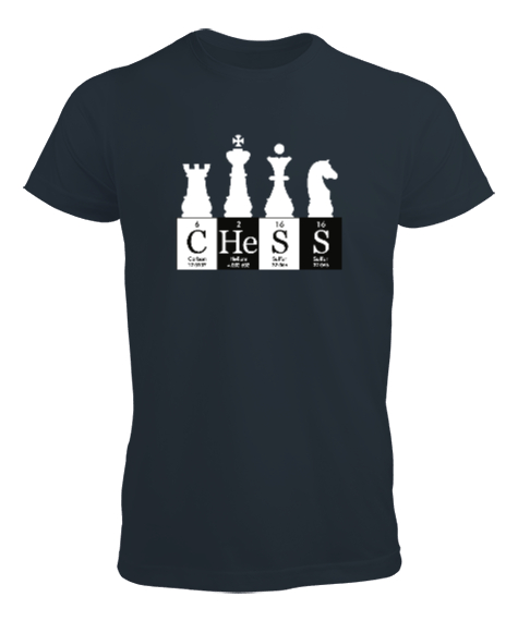Tisho - Satranç - Chess V3 Füme Erkek Tişört