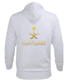 Saudi Arabia Emblem Erkek Kapüşonlu Hoodie Sweatshirt - Thumbnail