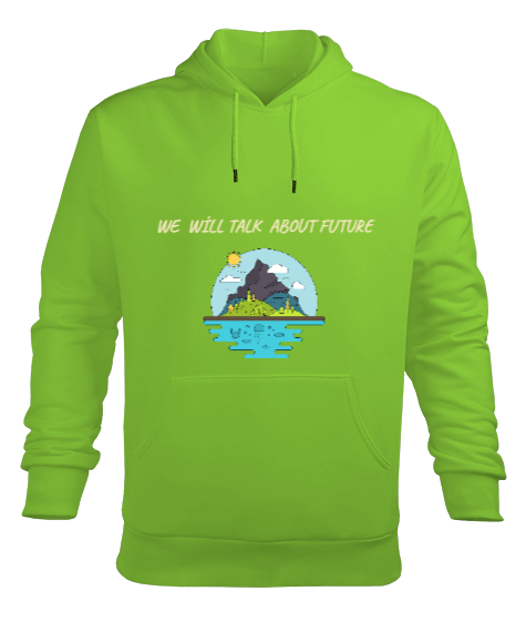 Tisho - SAVE WORLD Erkek Kapüşonlu Hoodie Sweatshirt