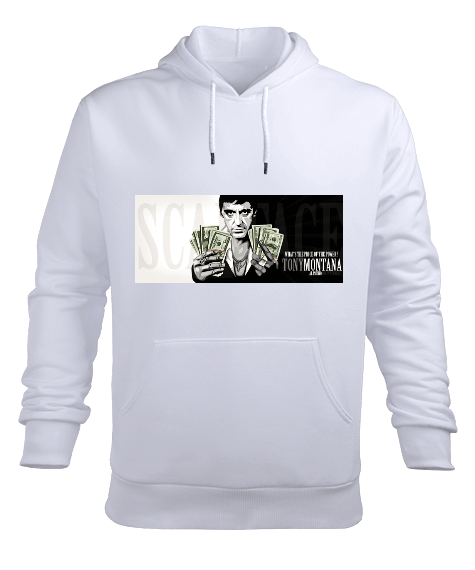 Tisho - SCARFACE Erkek Kapüşonlu Hoodie Sweatshirt