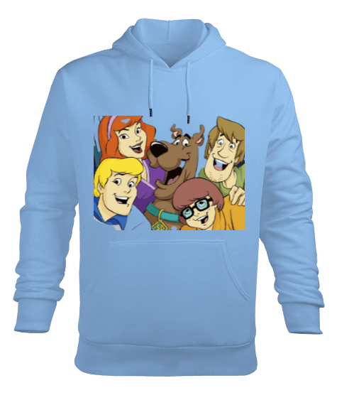 Tisho - Scooby doo Erkek Kapüşonlu Hoodie Sweatshirt