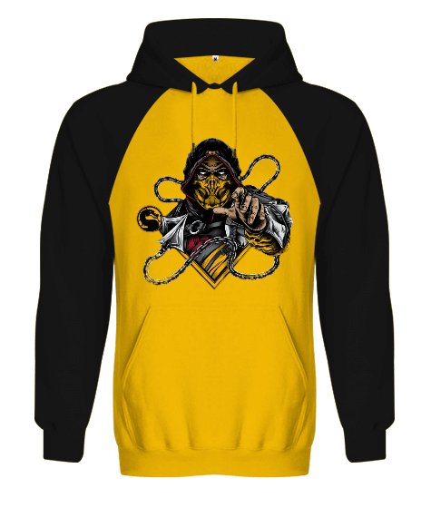 Tisho - Scorpion Mortal Kombat Orjinal Reglan Hoodie Unisex Sweatshirt