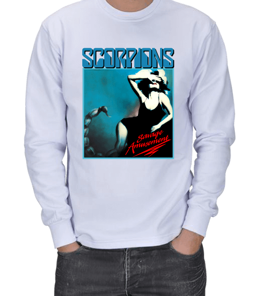 Tisho - SCORPIONS - Savage Amusement ERKEK SWEATSHIRT