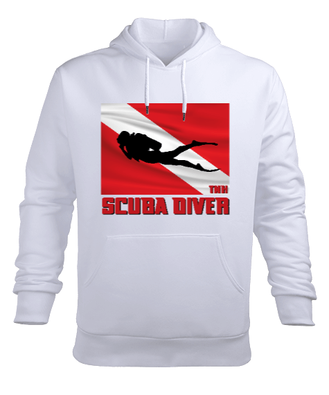 Tisho - SD-01 Scuba Diver Erkek Kapüşonlu Hoodie Sweatshirt