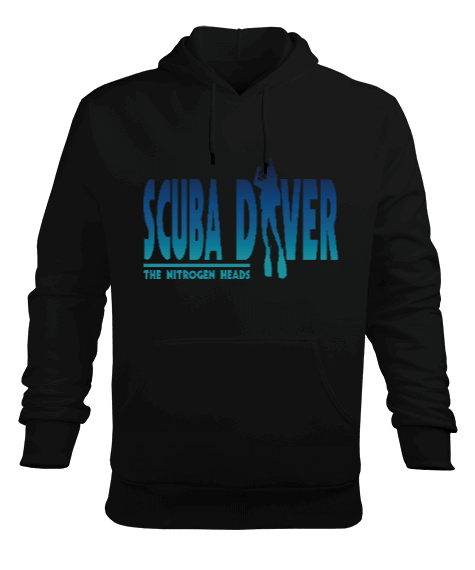 Tisho - SD-10 Scuba Diver Erkek Kapüşonlu Hoodie Sweatshirt