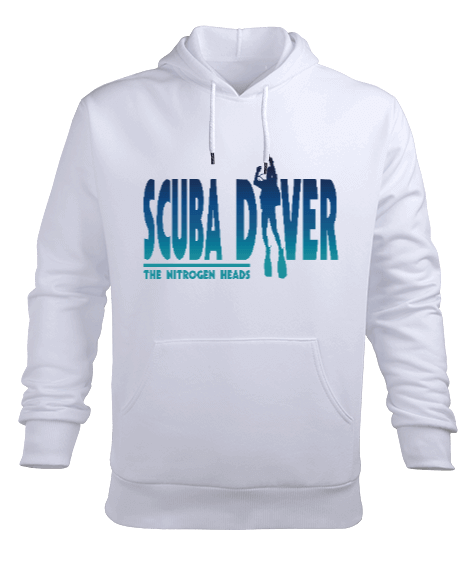 Tisho - SD-10 Scuba Diver Erkek Kapüşonlu Hoodie Sweatshirt