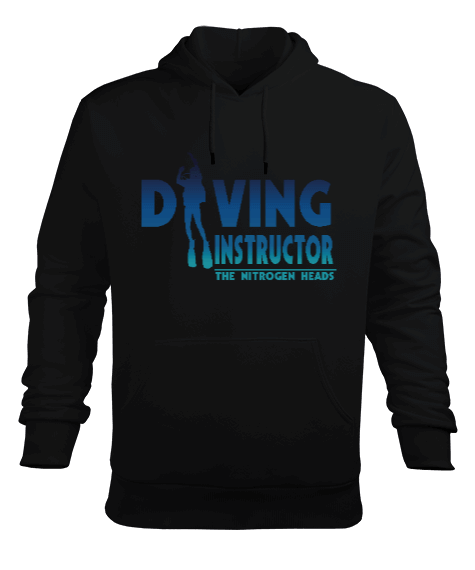 Tisho - SD-12 Diving Instructor Erkek Kapüşonlu Hoodie Sweatshirt