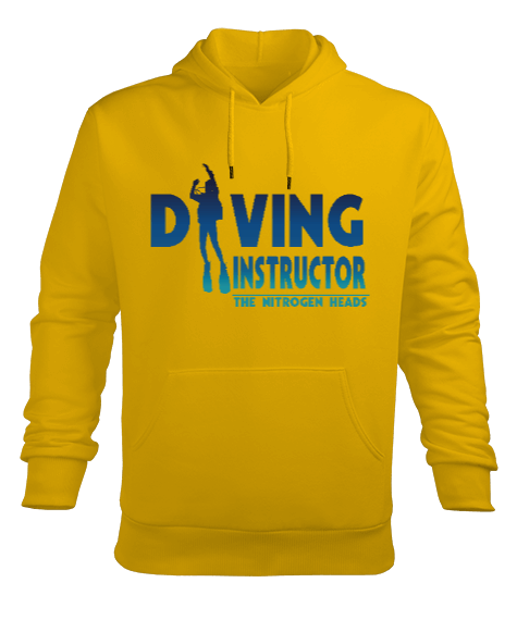 Tisho - SD-12 Diving Instructor Erkek Kapüşonlu Hoodie Sweatshirt