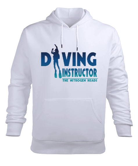 Tisho - SD-12 Diving Instructor Erkek Kapüşonlu Hoodie Sweatshirt