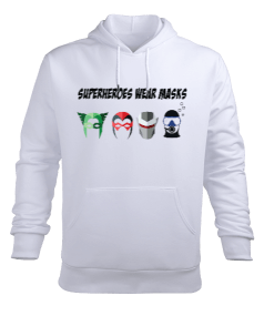 Tisho - SD-23 Superheroes Wear Masks Erkek Kapüşonlu Hoodie Sweatshirt