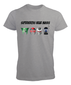 Tisho - SD-23 Superheroes Wear Masks Erkek Tişört