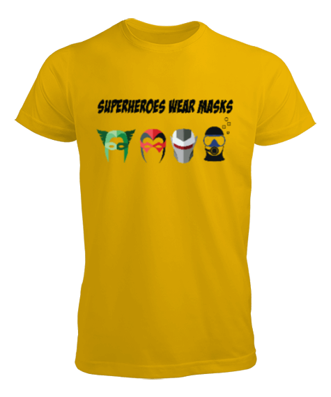 Tisho - SD-23 Superheroes Wear Masks Erkek Tişört