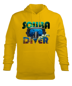 Tisho - SD-31 Scuba Diver Erkek Kapüşonlu Hoodie Sweatshirt