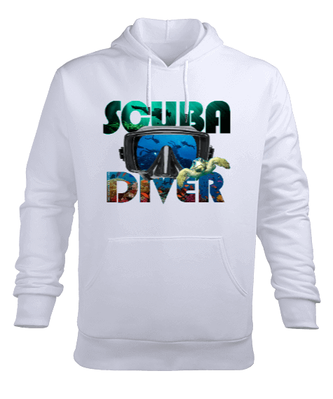 Tisho - SD-31 Scuba Diver Erkek Kapüşonlu Hoodie Sweatshirt