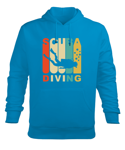 Tisho - SD-35 Scuba Diving Erkek Kapüşonlu Hoodie Sweatshirt