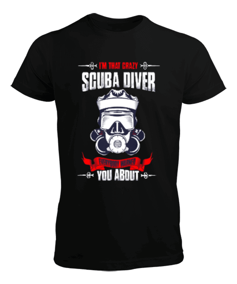 Tisho - SD-37 Crazy Scuba Diver Erkek Tişört