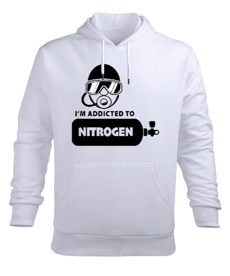 Tisho - SD-43 Addicted To Nitrogen Erkek Kapüşonlu Hoodie Sweatshirt