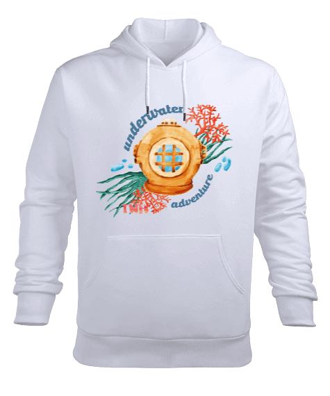 Tisho - SD-56 Underwater Adventure - Helmet Erkek Kapüşonlu Hoodie Sweatshirt