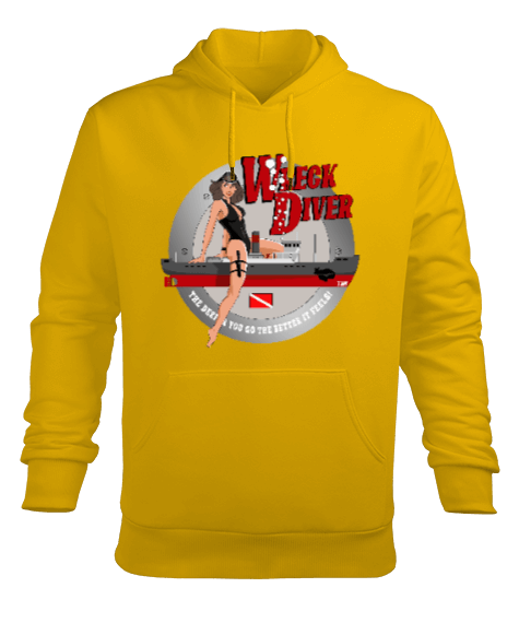 Tisho - SD-65 Wreck Diver Erkek Kapüşonlu Hoodie Sweatshirt