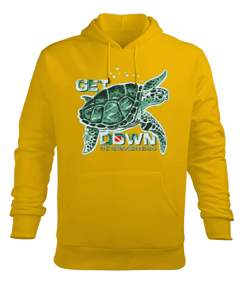 Tisho - SD-68 Kaplumbağa Erkek Kapüşonlu Hoodie Sweatshirt