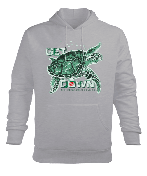 Tisho - SD-68 Kaplumbağa Erkek Kapüşonlu Hoodie Sweatshirt