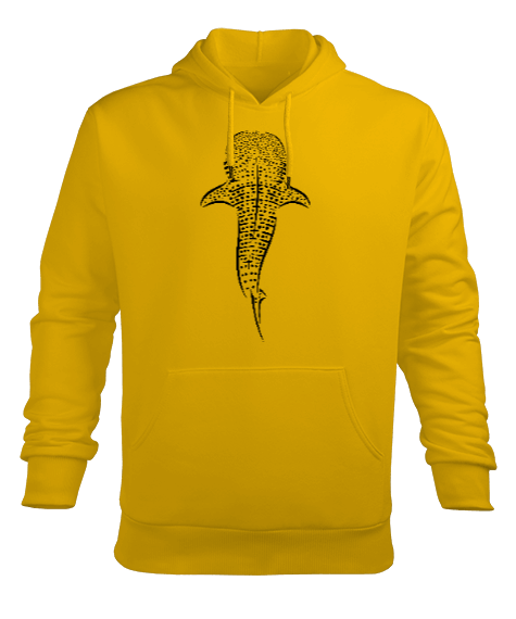 Tisho - SD-72 Balina Köpekbalığı - Whale Shark Erkek Kapüşonlu Hoodie Sweatshirt