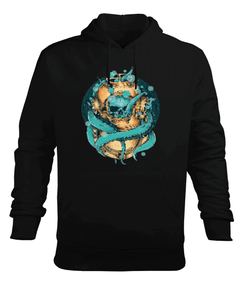 Tisho - SD-77 Helmet Diver Octopus Erkek Kapüşonlu Hoodie Sweatshirt