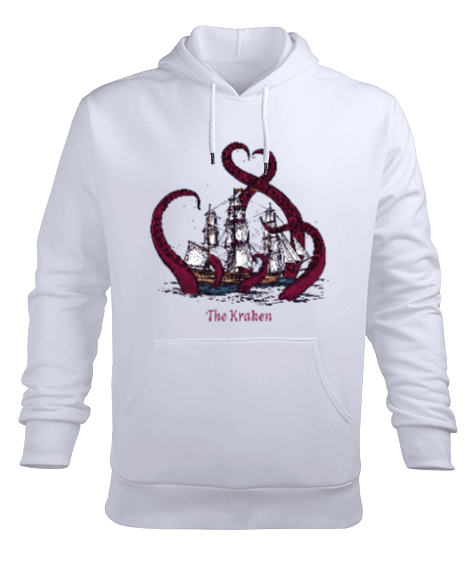 Tisho - SD-85 The Kraken Erkek Kapüşonlu Hoodie Sweatshirt