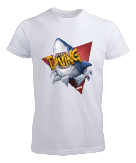 Tisho - SD-89 Dalış - Büyük Beyaz Köpekbalığı Erkek Tişört