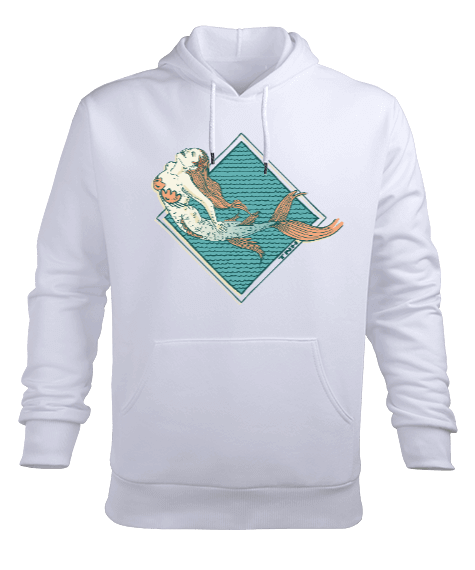 Tisho - SD-93 Mermaid - Denizkızı Erkek Kapüşonlu Hoodie Sweatshirt