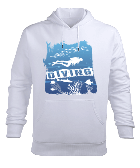 Tisho - SD-97 Dalış - Diving Erkek Kapüşonlu Hoodie Sweatshirt