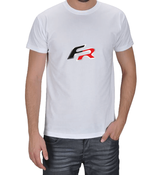 Seat Leon FR Logo Beyaz Erkek Tişört