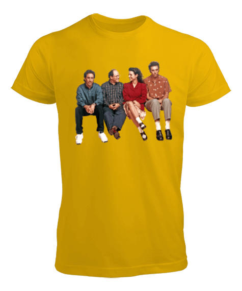 Tisho - Seinfeld Kramer George Elaine Erkek Tişört