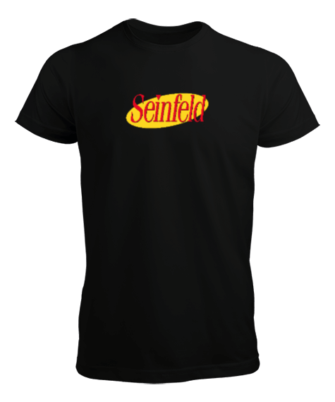 Tisho - Seinfeld Logo Siyah Erkek Tişört