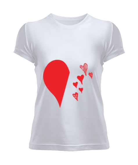 Tisho - Şekil kalp Kadın Tişört