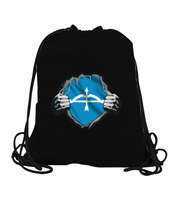 Selçuk,Selçuk logosu,Göktürk,Türkiye. Siyah Büzgülü Spor Çanta - Tisho