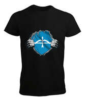 Selçuk,Selçuk logosu,Göktürk,Türkiye. Siyah Erkek Tişört - Tisho