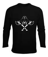 Selçuk,Selçuk logosu,Göktürk,Türkiye. Siyah Erkek Uzun Kol Yazlık Tişört - Tisho