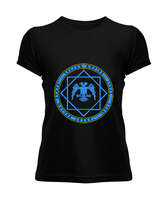 Selçuk,Selçuk logosu,Göktürk,Türkiye. Siyah Kadın Tişört - Tisho