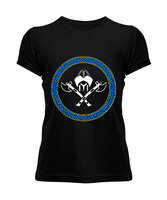 Selçuk,Selçuk logosu,Göktürk,Türkiye. Siyah Kadın Tişört - Tisho