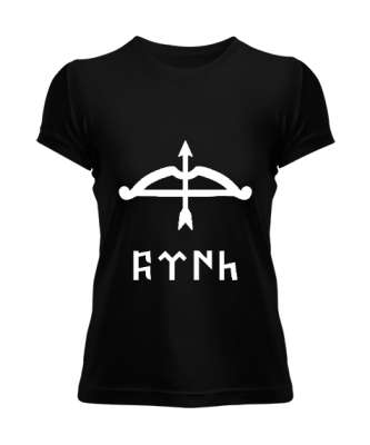 Selçuk,Selçuk logosu,Göktürk,Türkiye. Siyah Kadın Tişört - Tisho