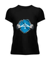 Selçuk,Selçuk logosu,Göktürk,Türkiye. Siyah Kadın Tişört - Tisho