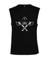 Selçuk,Selçuk logosu,Göktürk,Türkiye. Siyah Kesik Kol Unisex Tişört - Tisho