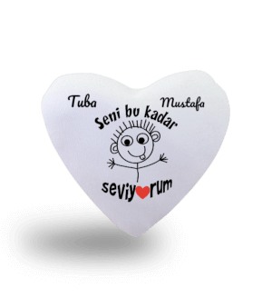 seni bu kadar seviyorum Kalp Yastık - Tisho