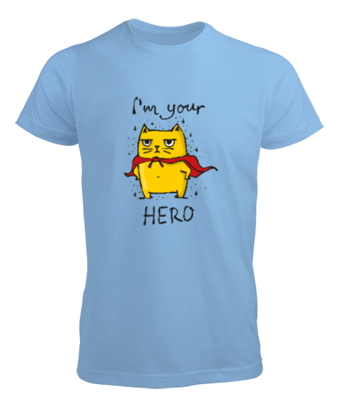 Tisho - Senin Kahramanın - Your Hero Buz Mavisi Erkek Tişört