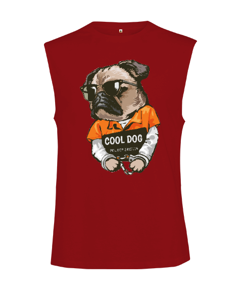 Tisho - Serseri kriminal havalı köpek hapishane fitness motivasyon Kesik Kol Unisex Tişört