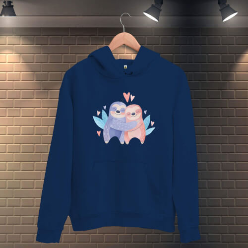 Sevgili Kualalar Erkek Kapüşonlu Sweatshirt - Thumbnail